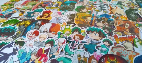 Kit 10 Adesivos Personagens Anime Boku no Hero My Hero Academia