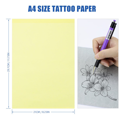 Papel De Transferencia Tatuajes, 100 Hojas De Papel De ...
