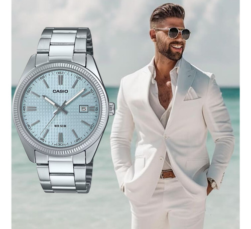 Reloj Casio Mtp-1302pec-2av, Acero, Water Resis 50 M