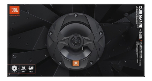 Conjunto de alto-falantes Jbl Club Marine Mod MS65b de 6,5 polegadas - preto