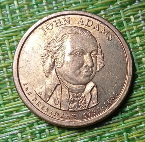 Moneda 1 Dólar John Adams 2007 Sin Circular C/brillo 