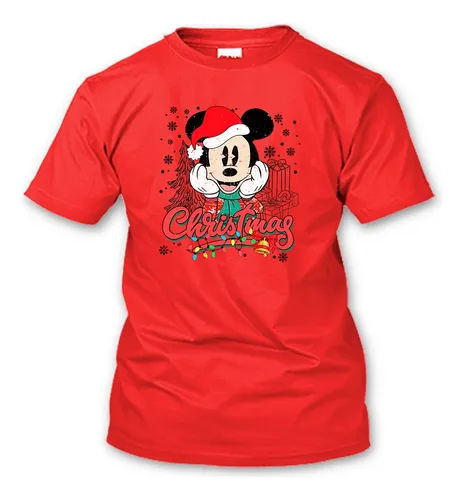 Playeras navideñas de mickey mouse sales