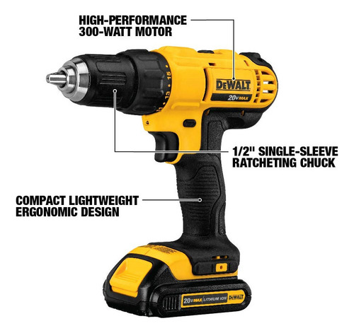 Kit Combinado De Herramientas Eléctricas Dewalt De 20 V Como