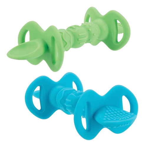 Nuby Dipeez Cucharas/cucharas De Silicona 2 En 1, 2 Unidades