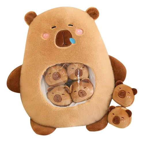 Capibara De Peluche Que Camina – Mascota Electrónica Con Movimiento Realista Y Sonidos, Peluche Suave De 13 Cm, Regalo Interactivo Para Niños Y Niñas
