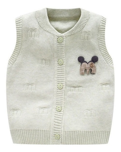 Chaleco Tejido Diseño De Mickey Para Bebé