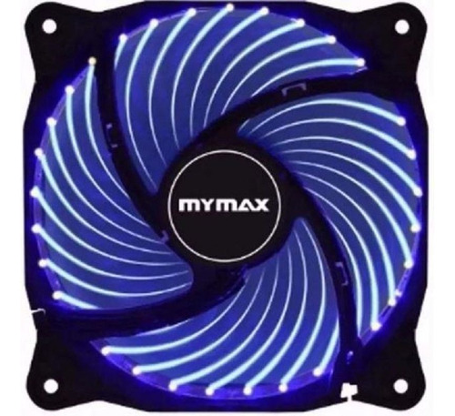 Mymax Storm 2 Kit C/ 8 - Cooler Fan P/ Gabinete 120mm 12cm C/ 33 Led Azul