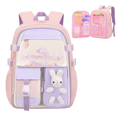 Mochilas Kawaii Impermeables Para Niños De Gran Capacidad