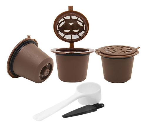 Set X 3 Capsulas Reutilizables Recargable Cafe Nespresso