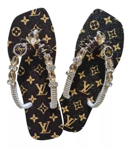 Chinelo personalizado louis vuitton