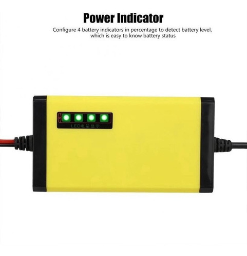 Imagen 3 de 6 de Cargador De Batería De Coche Completamente Automático, 12v,