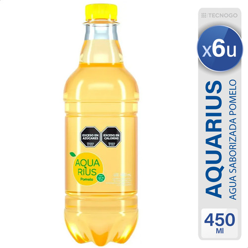 Aquarios Sabor Pomelo Agua Saborizada X6 - Mejor Precio