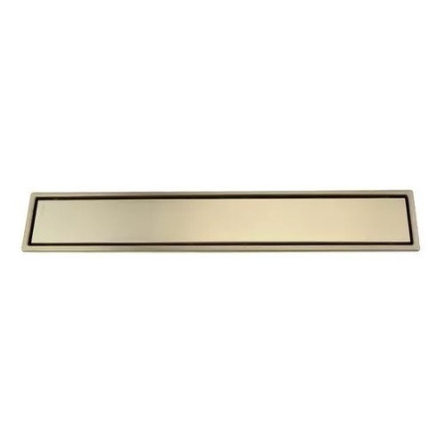 Coladera Desagüe Para Regadera De Baño 60x10cm Oro Satinado