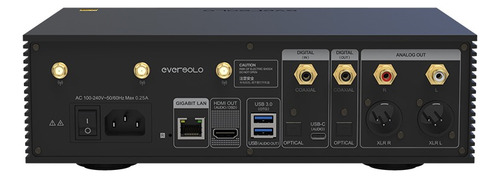 Eversolo Dmp-a6 Con Control Remoto Negro Estándar
