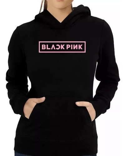Buzo Canguro K-pop Black Pink Unisex