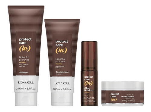 Sh 240ml+ Cond+ Másc 240ml+ Óleo Protect Care In -lowell