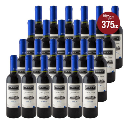 24 Vinos Santa Ema Select Terroir Merlot 375 Cc