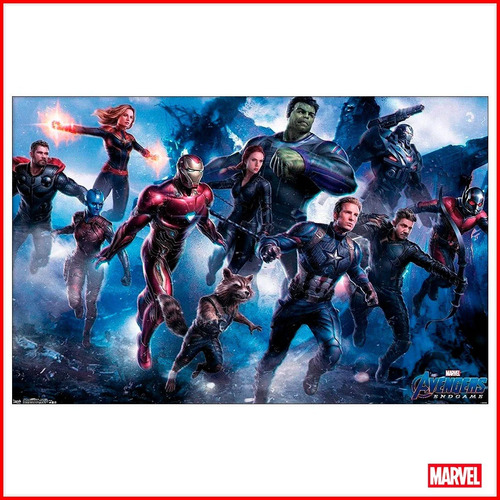 Poster Marvel Avengers Endgame Attack Original