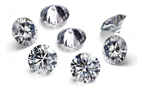Piedras Sueltas De Moissanita De 1 Quilate, Diamante De Imit