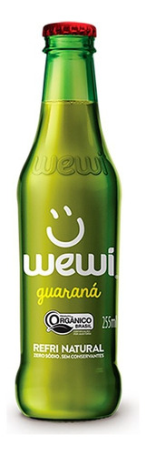 Wewi 255ml refrigerante orgânico guaraná