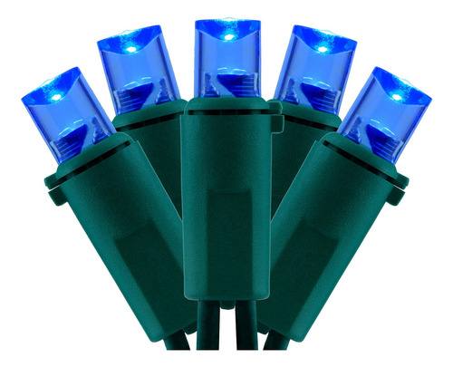 Yuletime Luces Led De Navidad De Gran Angular Azules Con Cab