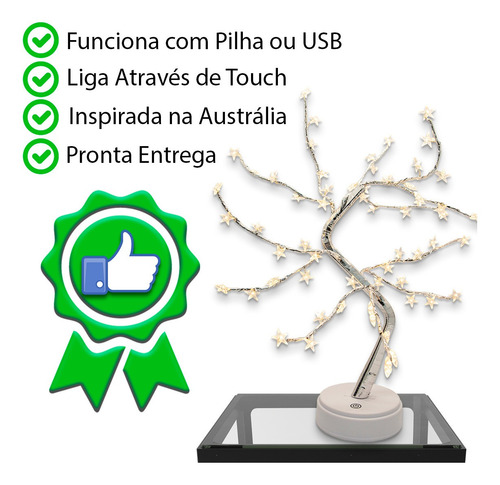 Imagem 5 de 7 de Linha Lumiere - Luminaria Arvore Australia 60leds Dc47