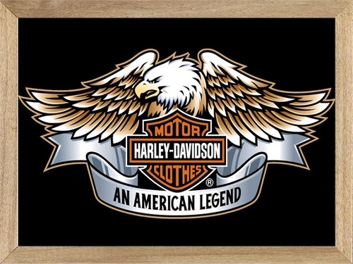 Harley Davidson , Cuadro, Moto, Afiche, Logo   M237