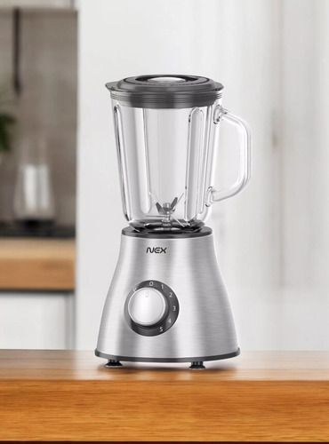 Licuadora Nex 1.5 Litros Acero Inoxidable 5 Velocidades
