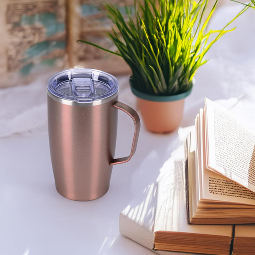 Taza De Café Aislada De 17 Oz Con Tapa, Taza De Café De Viaj