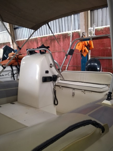 Bote Inflável Zefir F420 Casco Rígido C/ Motor Evinrude Etec