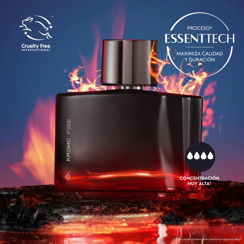 Perfume Hombre Kromo Black + Kromo Fire Fragancia Masculina