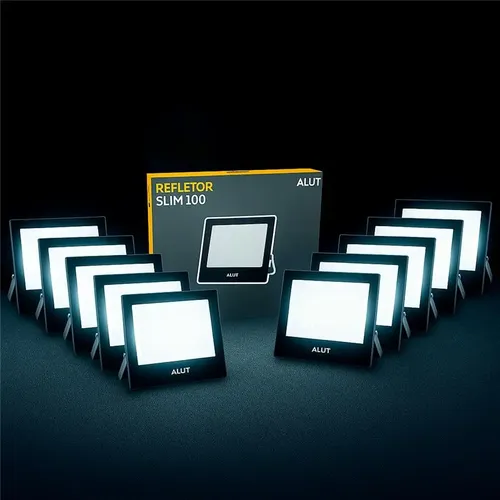 Kit 10 Refletores LED 100W Alut