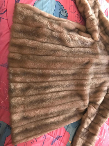 Tapado De Piel De Mujer Simil Talle 48 Muy Poco Uso Excelent