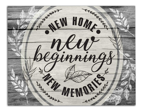 New Home New Beginning New Memories - Gran Regalo De Inaugur