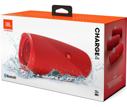 Parlante Jbl Charge 4 Portátil Con Bluetooth Waterproof Red 