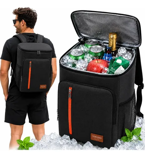 Bolsa Térmica Mochila Marmita Grande Cooler Impermeável - R$ 48,93
