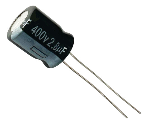 Capacitor Eletrolitico 2.8mf X 400v - 2,8x400v 105º Graus
