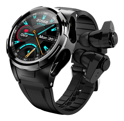 Imagen 1 de 10 de Smartwatch Reloj Inteligente S201 Con Audifonos 5.0 Fralugio