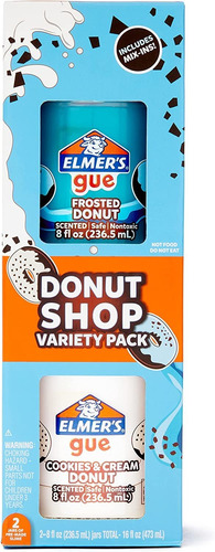 Elmers Gue - Paquete Variado De Donut Shop, Aromatizado, Inc