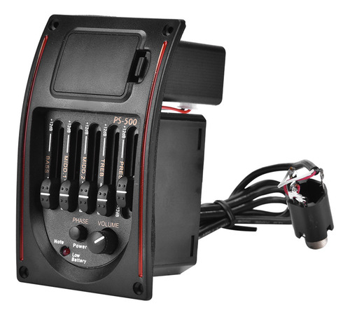 Accesorios Para Guitarra Eq -500, Ecualizador Digital De 5 B