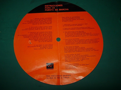 Instrucciones Para Puesta En Marcha Tocadiscos Winco Vinilo