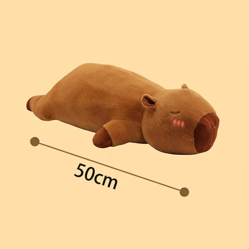 H Almohada De Peluche Gigante Capibara, Suave Y Abrazo