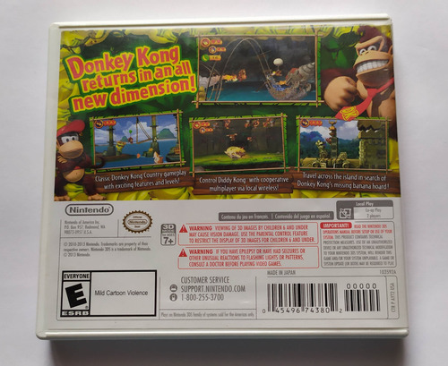 Donkey Kong Country Returns Original Para Nintendo 3ds (Usado)