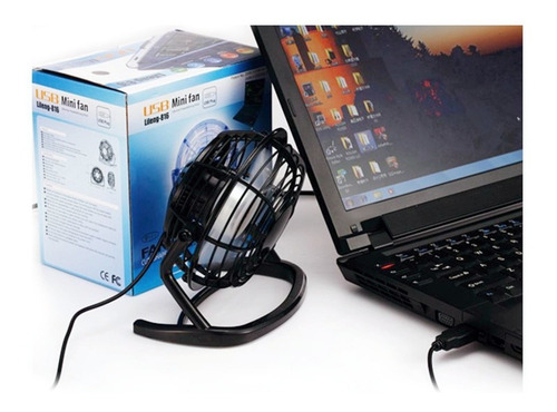 Ventilador Usb Portátil, Ajustable Ligero Silencioso, Negro