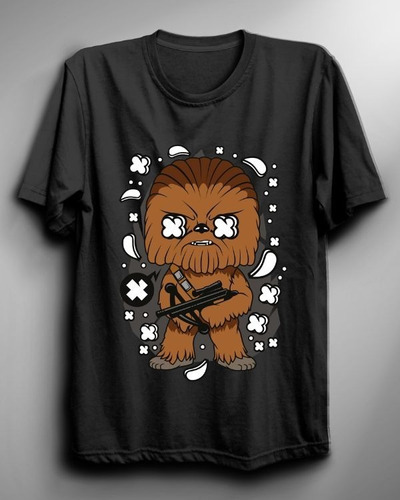 Polera De Star Wars Chewbacca Cartoon