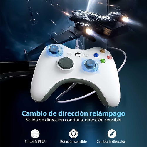 Imagen 7 de 10 de Joystick Xbox 360 Pc Stream Control Mando Cableado - Otec