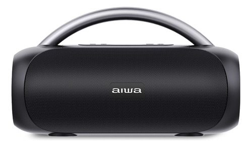 Parlante Aiwa Aws10bt-bk Portátil Bluetooth Waterproof Color Negro