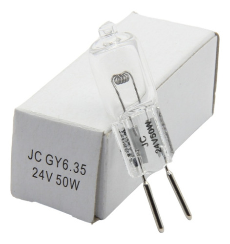 5 Focos Cacahuate Halógenos Jc 50w 24v Gy6.35 Blanco Cálido