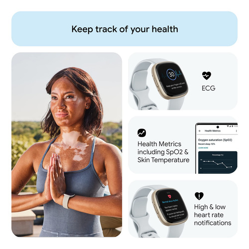 Reloj Inteligente Fitbit Sense 2 Advanced Health Blue Mist/p