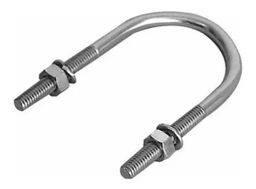 Abraçadeira Tipo U Vergalhão 1/2 X 5/16 Com 10 Peças